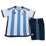 Argentina Home Jersey Kit 2022 Kids(Jersey+Shorts)