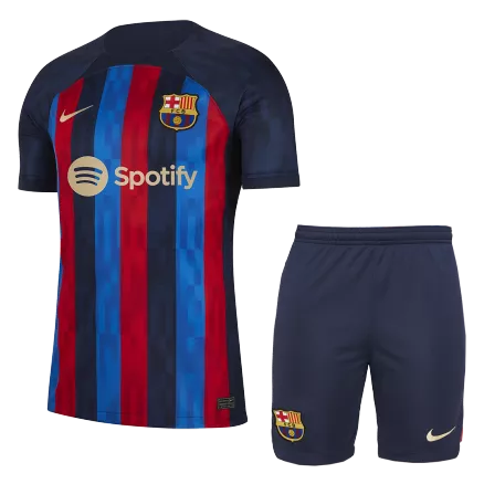 Barcelona Home Jersey Kit 2022/23 Kids(Jersey+Shorts) - gojersey