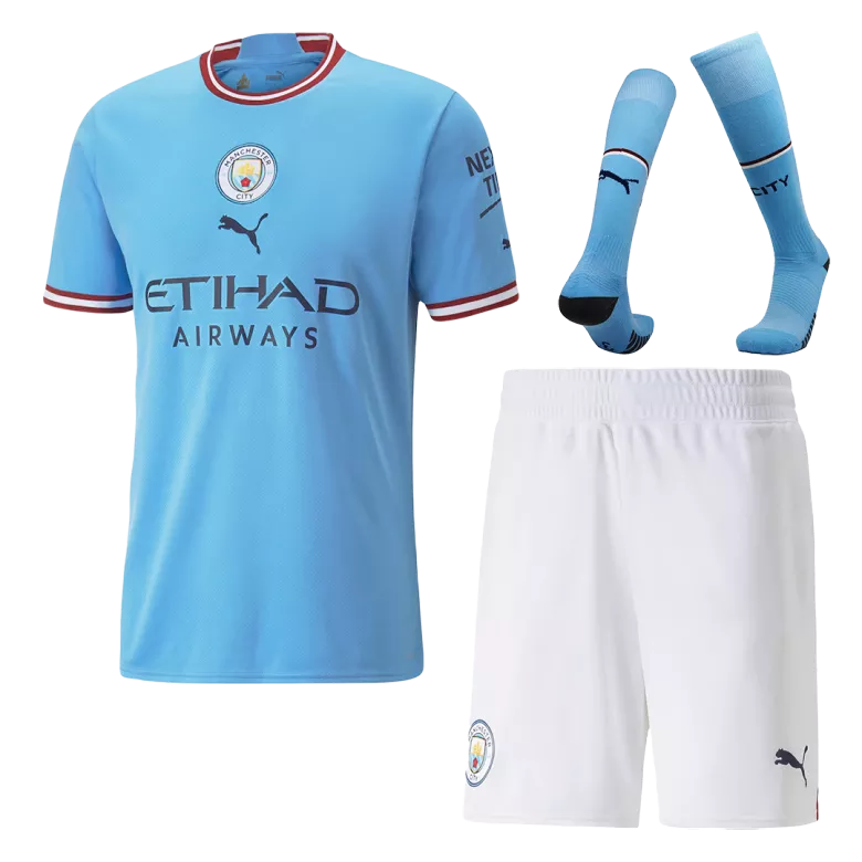 Manchester City Home Jersey Kit 2022/23 (Jersey+Shorts+Socks) - gojersey