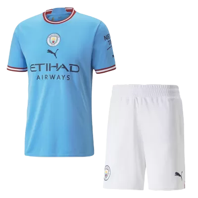 Manchester City Home Jersey Kit 2022/23 (Jersey+Shorts) - gojersey