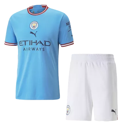 Manchester City Home Jersey Kit 2022/23 (Jersey+Shorts) - gojerseys