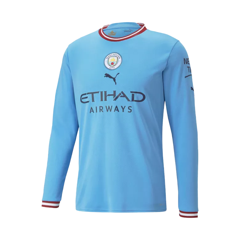 Manchester City HAALAND #9 Long Sleeve Home Jersey 2022/23 - gojersey