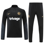 Chelsea Sweatshirt Kit 2022/23 - Black (Top+Pants)