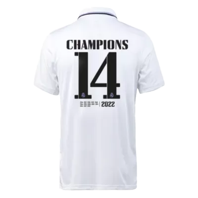 Real Madrid CHAMPIONS #14 Home Jersey 2022/23 - gojersey
