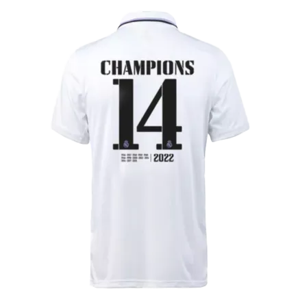 Real Madrid CHAMPIONS #14 Home Jersey 2022/23 - gojerseys