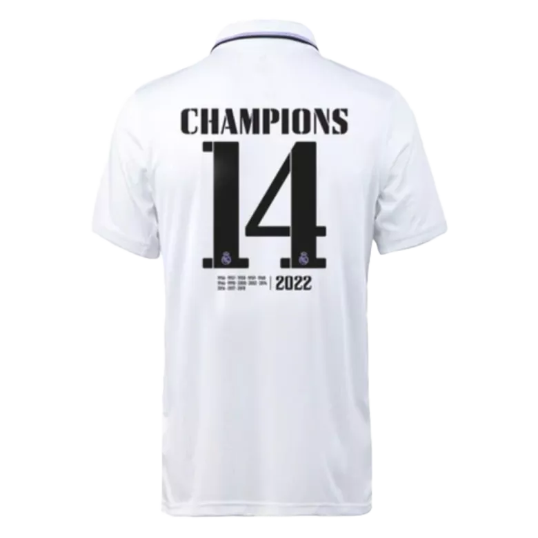 Real Madrid CHAMPIONS #14 Home Jersey 2022/23 - gojersey