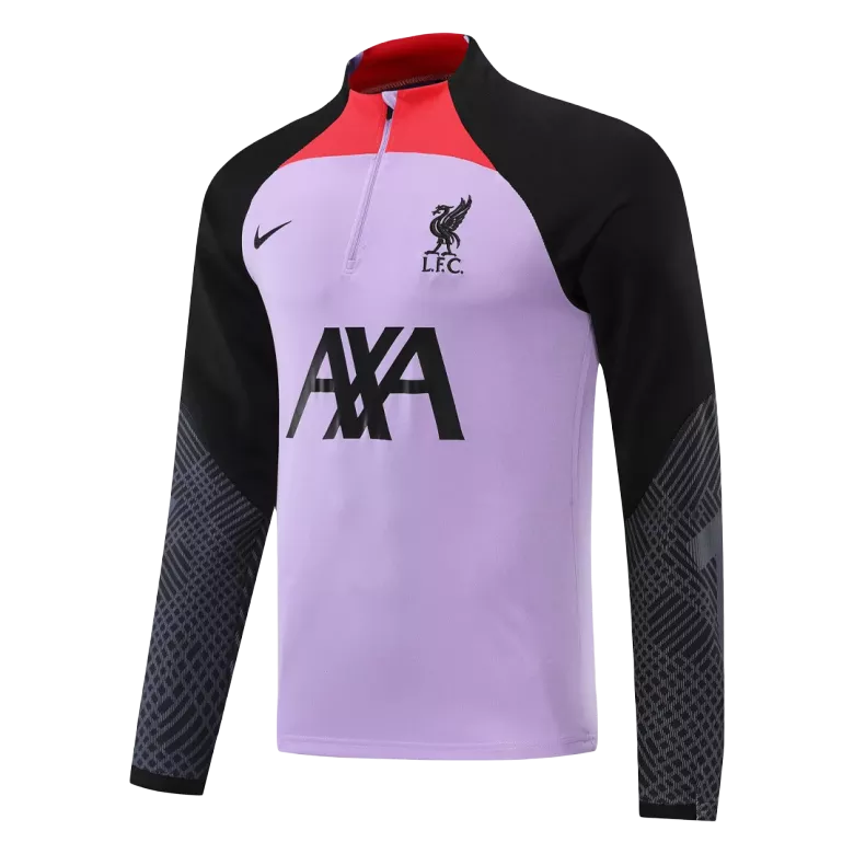 Liverpool Sweatshirt Kit 2022/23 - Purple&Black (Top+Pants) - gojersey