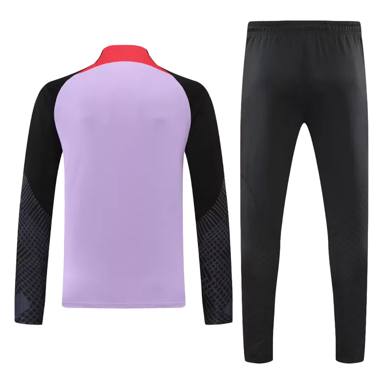 Liverpool Sweatshirt Kit 2022/23 - Purple&Black (Top+Pants) - gojersey