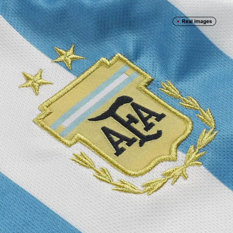 Argentina Three Star Home Jersey Kit 2022 Kids(Jersey+Shorts+Socks) - gojersey