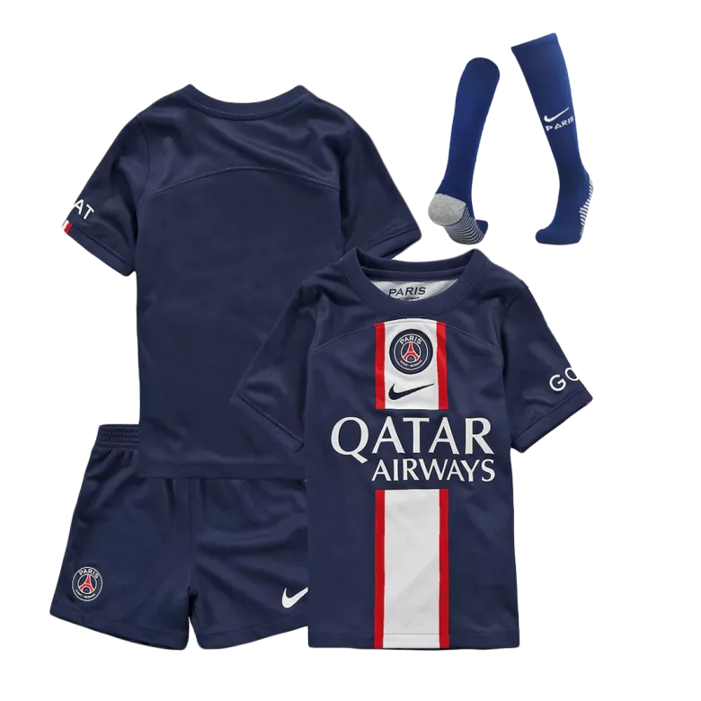 PSG Home Jersey Kit 2022/23 Kids(Jersey+Shorts+Socks) - gojersey