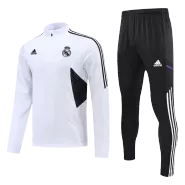 Real Madrid Sweatshirt Kit 2022/23 - White (Top+Pants) - goaljerseys