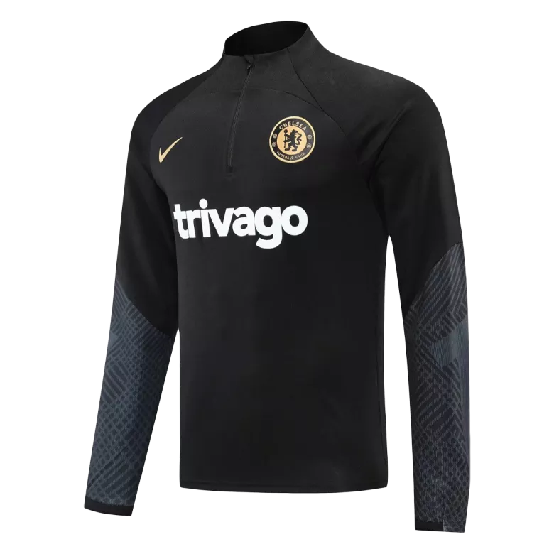 Chelsea Sweatshirt Kit 2022/23 - Black (Top+Pants) - gojersey