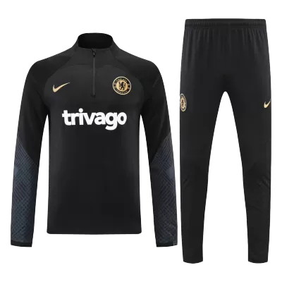 Chelsea Sweatshirt Kit 2022/23 - Black (Top+Pants) - gogoalshop