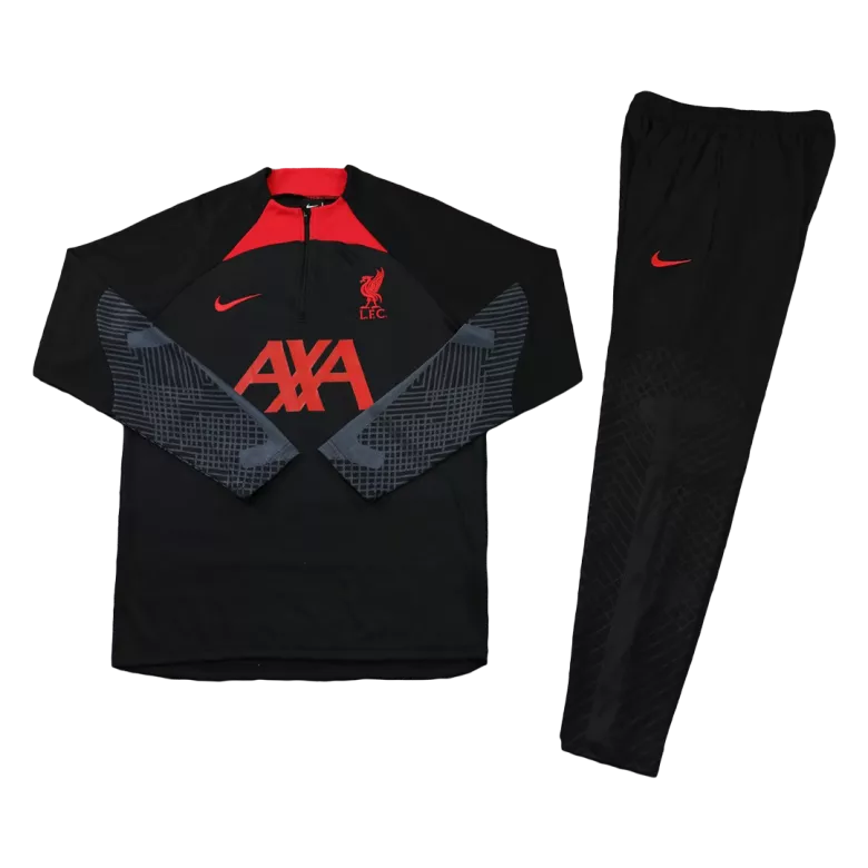 Liverpool Sweatshirt Kit 2022/23 - Black (Top+Pants) - gojersey