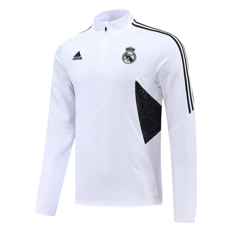 Real Madrid Sweatshirt Kit 2022/23 - White (Top+Pants) - gojersey