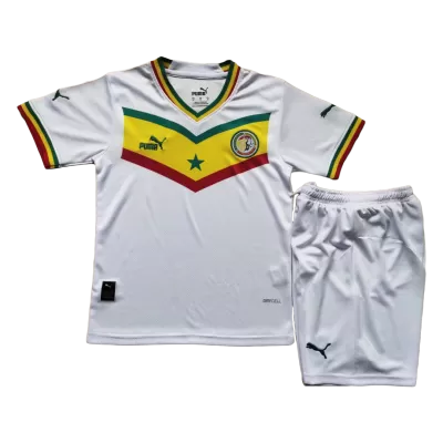 Senegal Home Jersey Kit 2022/23 Kids(Jersey+Shorts) - gojersey