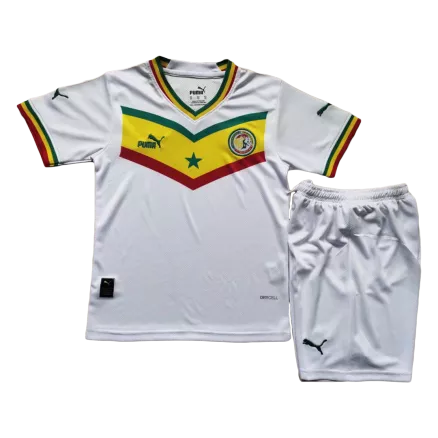 Senegal Home Jersey Kit 2022/23 Kids(Jersey+Shorts) - gojerseys