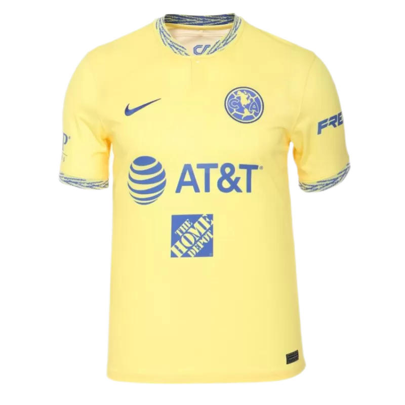 Club America Home Jersey 2022/23 with Yellow available at gogoalshop