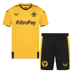 Wolverhampton Wanderers Home Jersey Kit 2022/23 Kids(Jersey+Shorts) - goaljerseys
