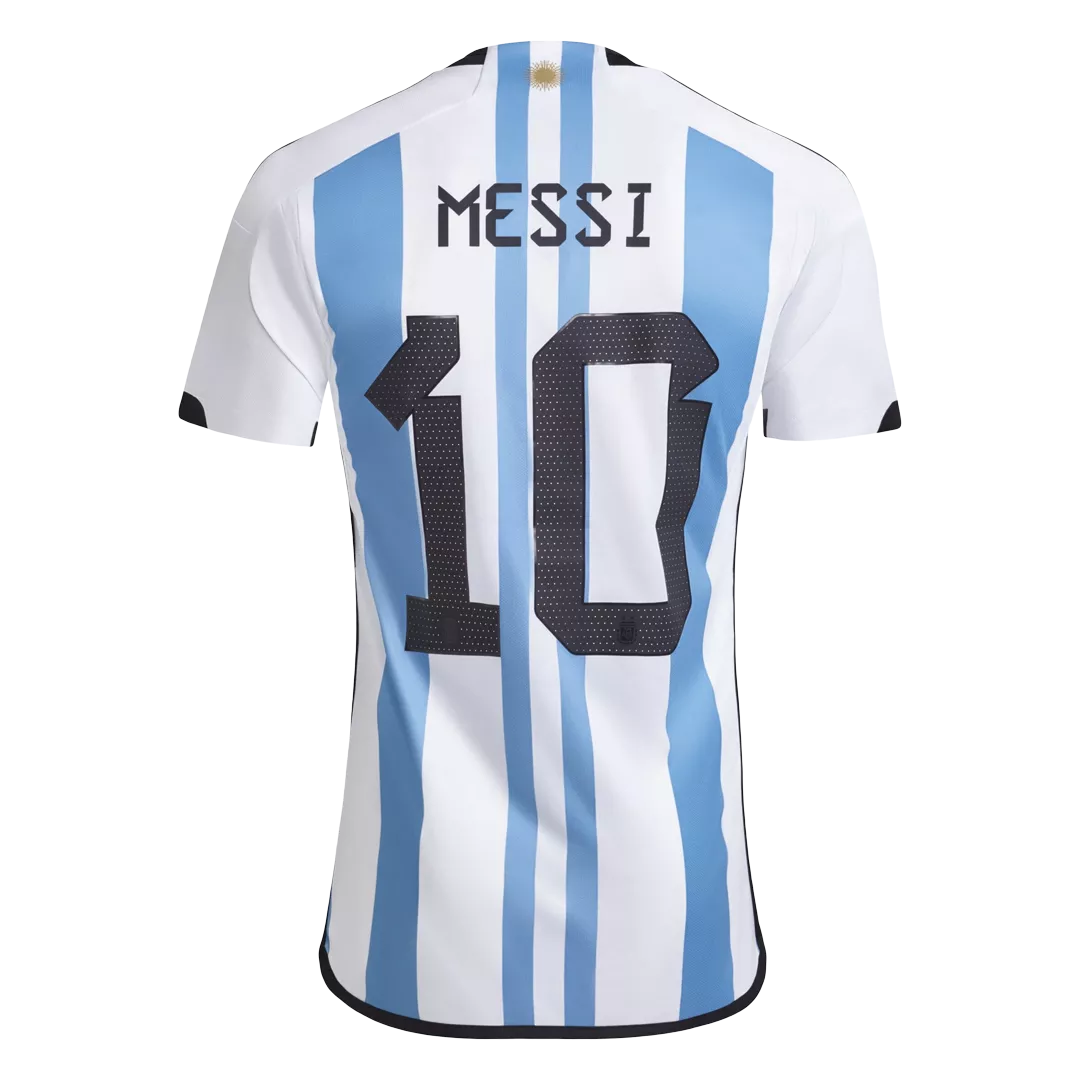 Argentina Three Star MESSI #10 Home Jersey 2022