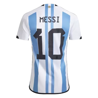 Argentina Three Star MESSI #10 Home Jersey 2022 - gojersey