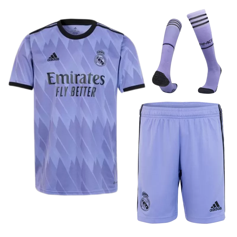 Real Madrid Away Jersey Kit 2022/23 (Jersey+Shorts+Socks) - gojersey