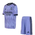Real Madrid Away Jersey Kit 2022/23 Kids(Jersey+Shorts) - goaljerseys