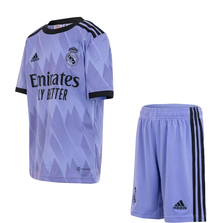 Real Madrid ALABA #4 Away Jersey Kit 2022/23 Kids(Jersey+Shorts) - gojersey
