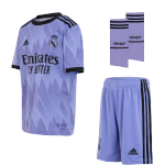 Real Madrid Away Jersey Kit 2022/23 Kids(Jersey+Shorts+Socks)