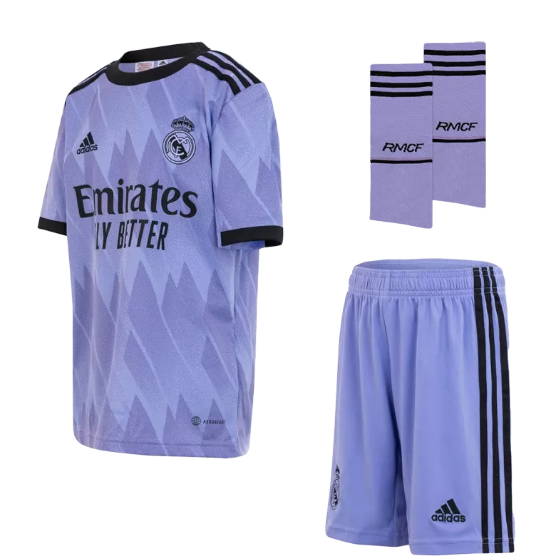 Real Madrid Away Jersey Kit 2022/23 Kids(Jersey+Shorts+Socks) - gojersey