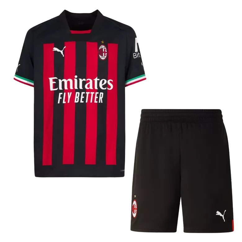 AC Milan Home Jersey Kit 2022/23 (Jersey+Shorts) - gojersey