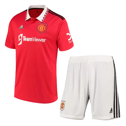 Manchester United Home Jersey Kit 2022/23 (Jersey+Shorts) - gojerseys