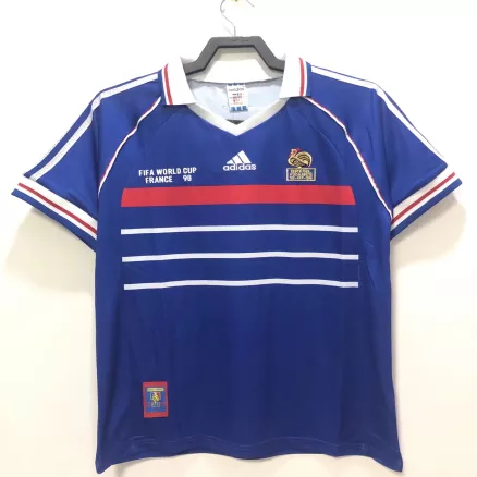 France World Cup Home Jersey Retro 1998 - gojerseys