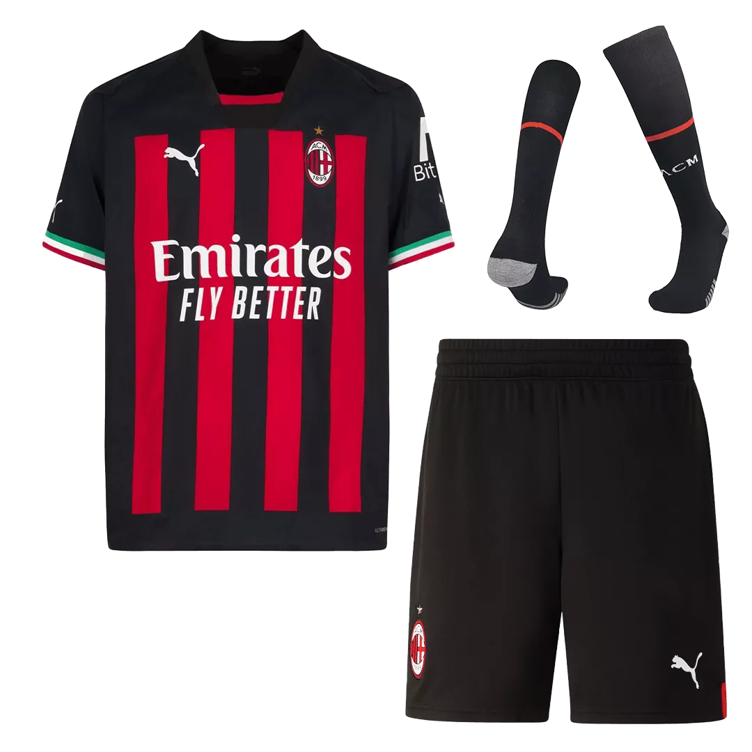 AC Milan Home Jersey Kit 2022/23 (Jersey+Shorts+Socks)