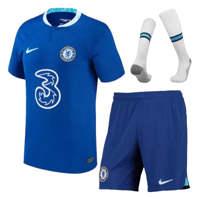 Chelsea Home Jersey Kit 2022/23 (Jersey+Shorts+Socks) - gojersey