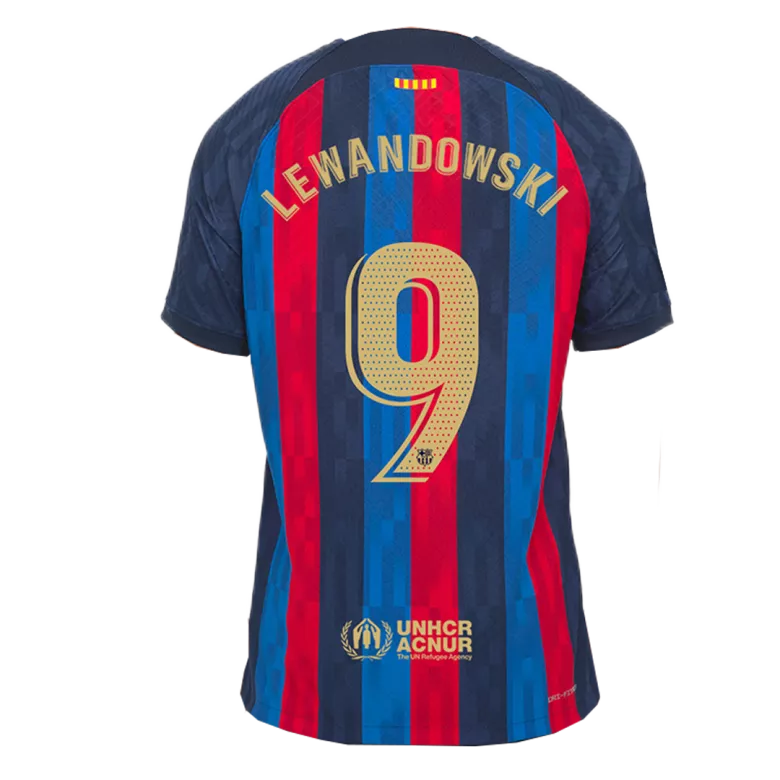 Barcelona LEWANDOWSKI #9 Home Jersey Authentic 2022/23 - gojersey