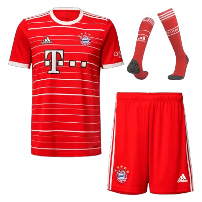 Bayern Munich Home Jersey Kit 2022/23 Kids(Jersey+Shorts+Socks) - gojersey