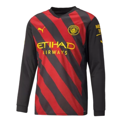 Manchester City Away Jersey 2022/23 - Long Sleeve - gojersey