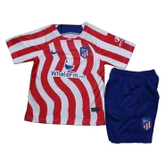 Atletico Madrid Home Jersey Kit 2022/23 Kids(Jersey+Shorts) - goaljerseys