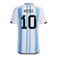 Argentina Three Star MESSI #10 Home Jersey Authentic 2022 - goaljerseys