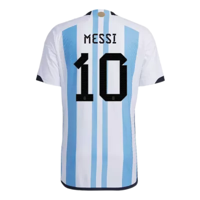 Argentina Three Star MESSI #10 Home Jersey Authentic 2022 - gojersey