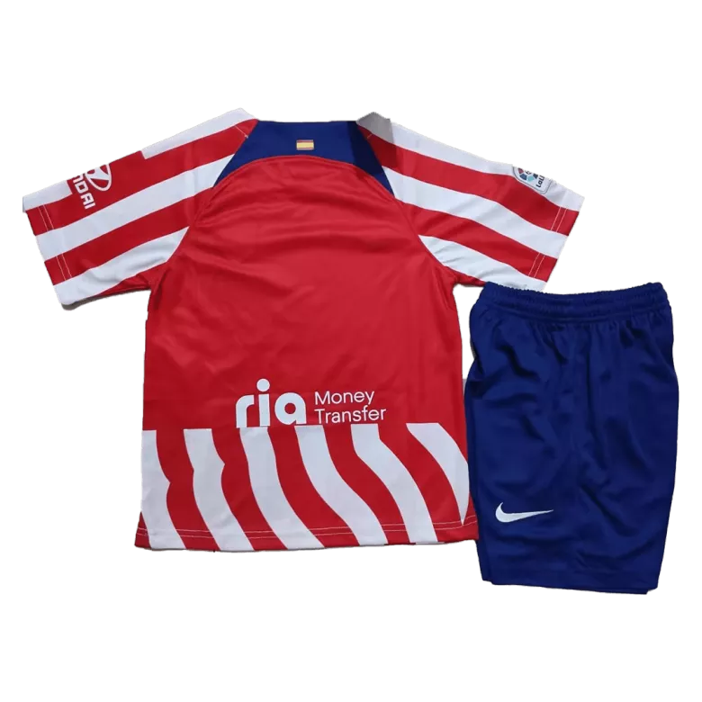 Atletico Madrid Home Jersey Kit 2022/23 Kids(Jersey+Shorts) - gojersey