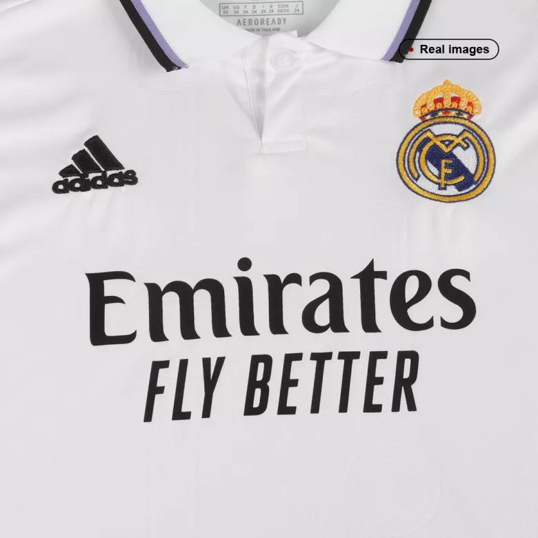 Real Madrid Home Jersey Kit 2022/23 Kids(Jersey+Shorts) - gojersey
