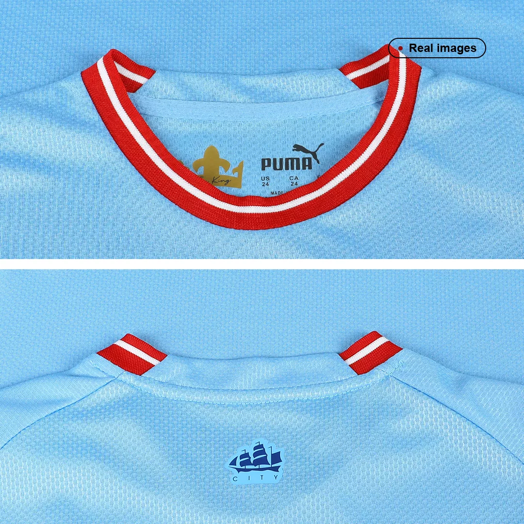 Manchester City Home Jersey Kit 2022/23 Kids(Jersey+Shorts) - goaljerseys