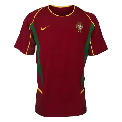 Portugal Home Jersey Retro 2002 - gojersey