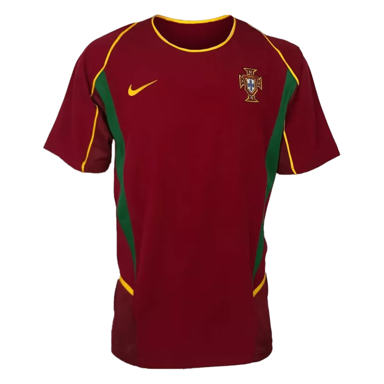 Portugal Home Jersey Retro 2002 - gojersey