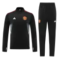 Manchester United Sweatshirt Kit 2022/23 - Black (Top+Pants) - goaljerseys