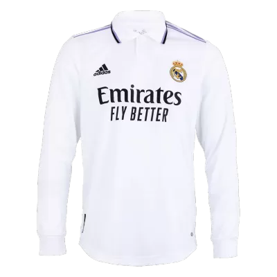 Real Madrid Home Jersey 2022/23 - Long Sleeve - gojersey
