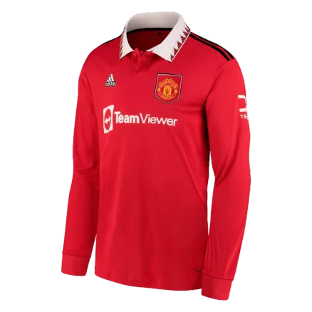Manchester United Home Jersey 2022/23 - Long Sleeve - gojerseys