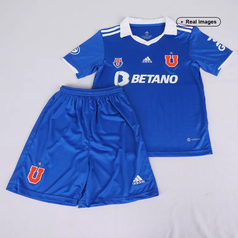 Club Universidad de Chile Home Jersey Kit 2022 Kids(Jersey+Shorts) - gojersey